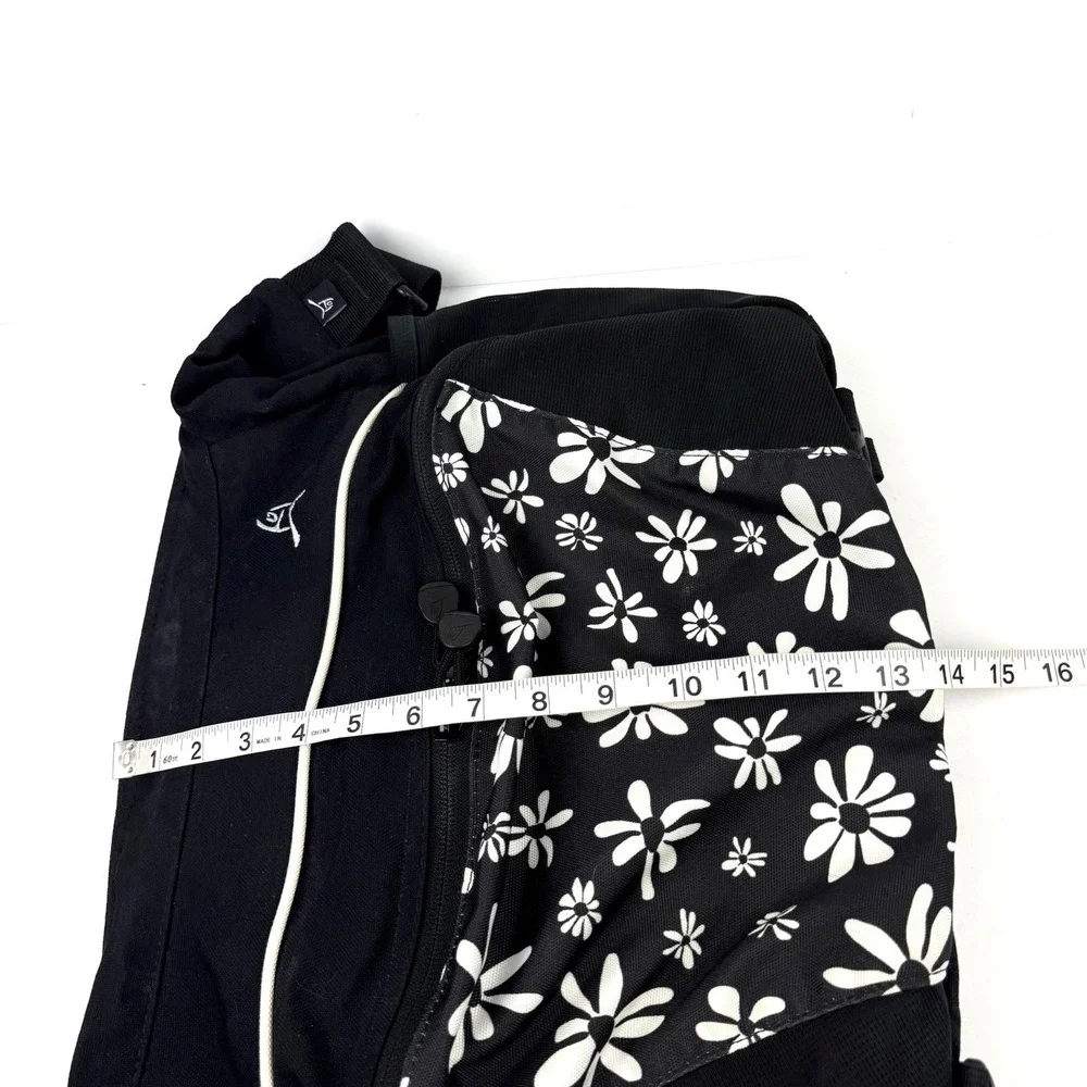 Overland Equipment Messenger Bag Black Floral Canvas Made In Chico USA